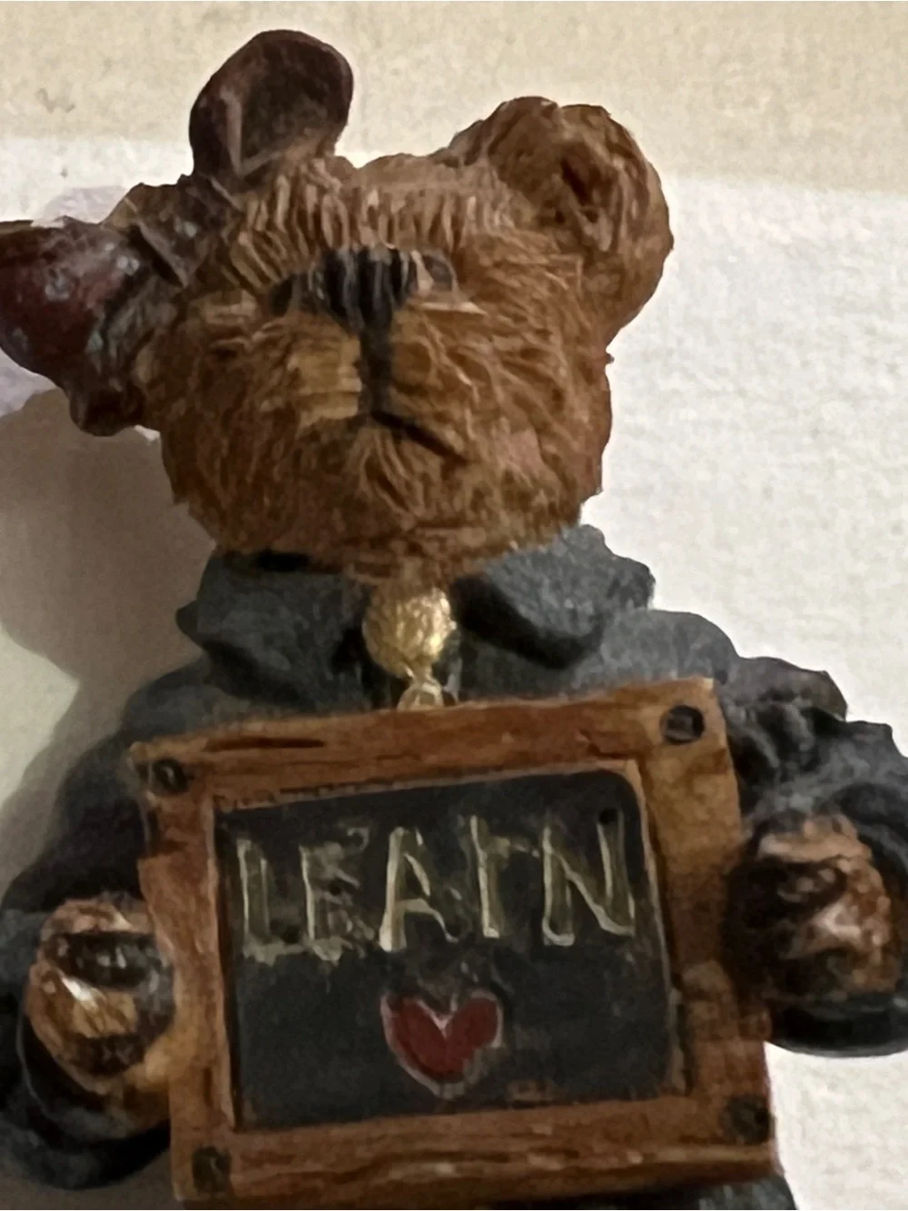Vintage Boyds Bears Brooch Pin Resin Learn Teacher